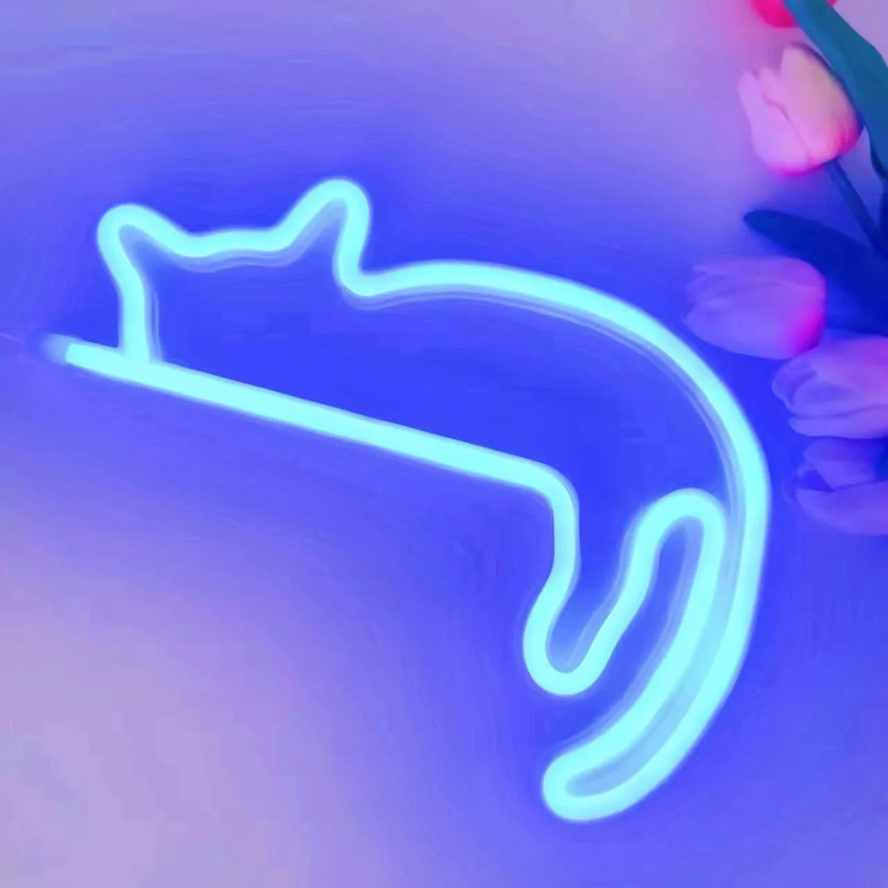Sleeping Cat Neon Sign