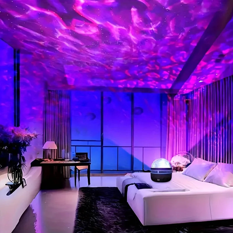 LED Starry Aurora Wave RGB Remote Control Projector