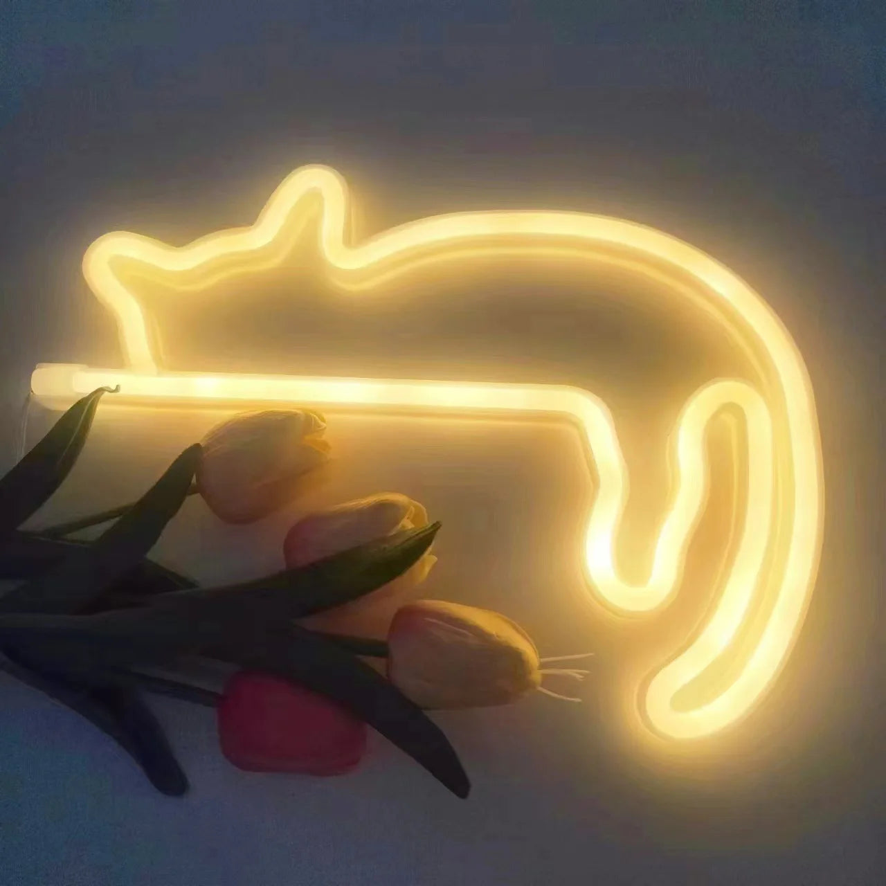 Sleeping Cat Neon Sign