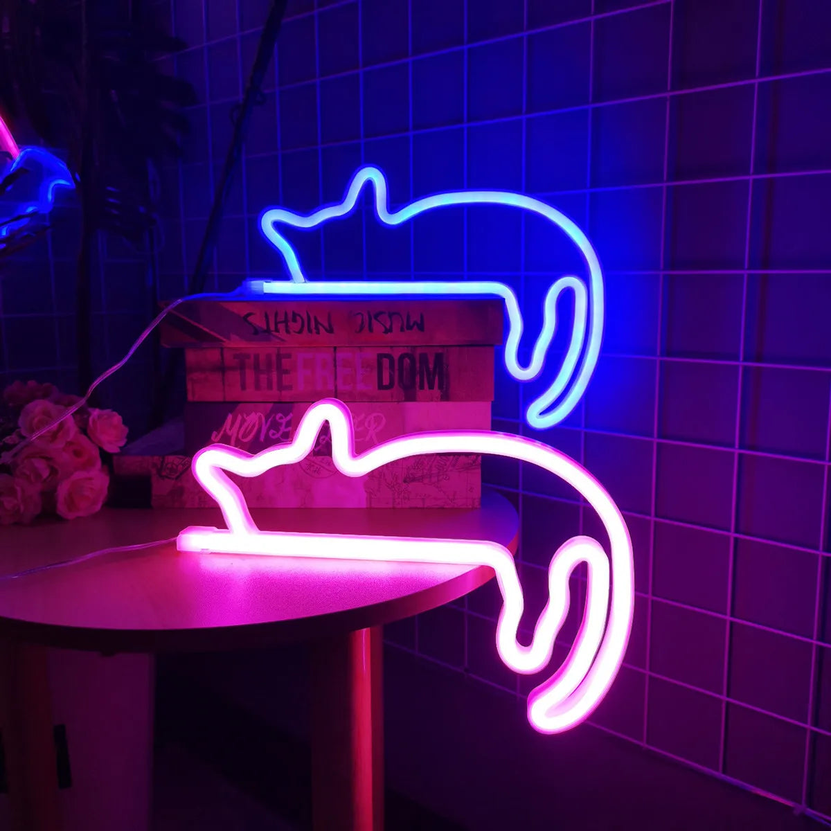 Sleeping Cat Neon Sign