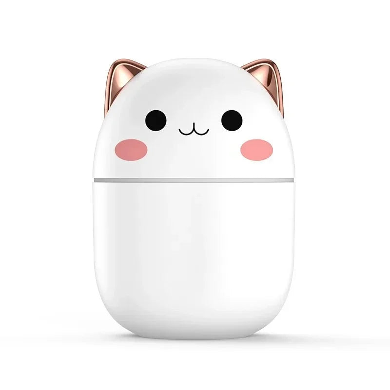 Ultra-Silent Cute Cat Air Humidifier with Led Mist Spray