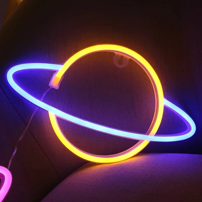 Planet Neon Sign