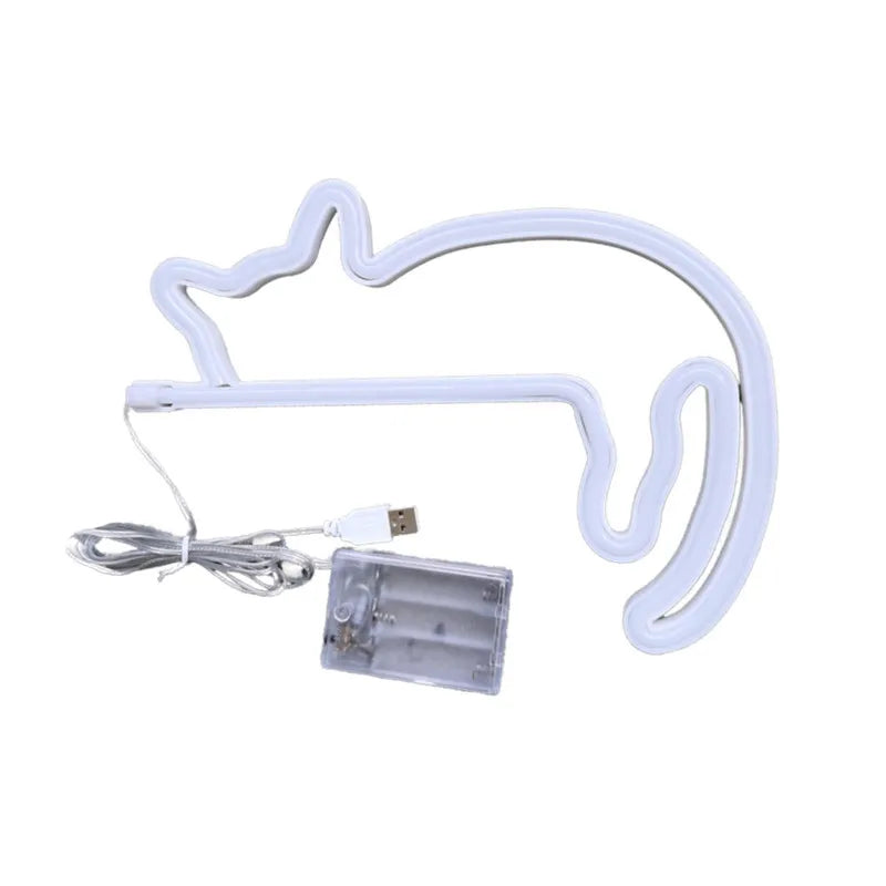 Sleeping Cat Neon Sign