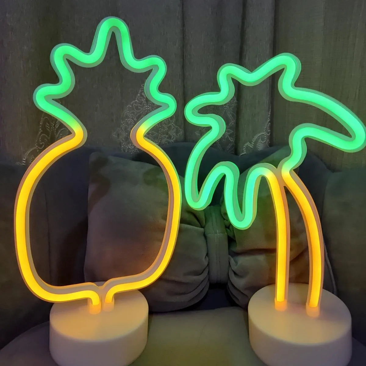 Palm / Pineapple Desktop Neon Sign