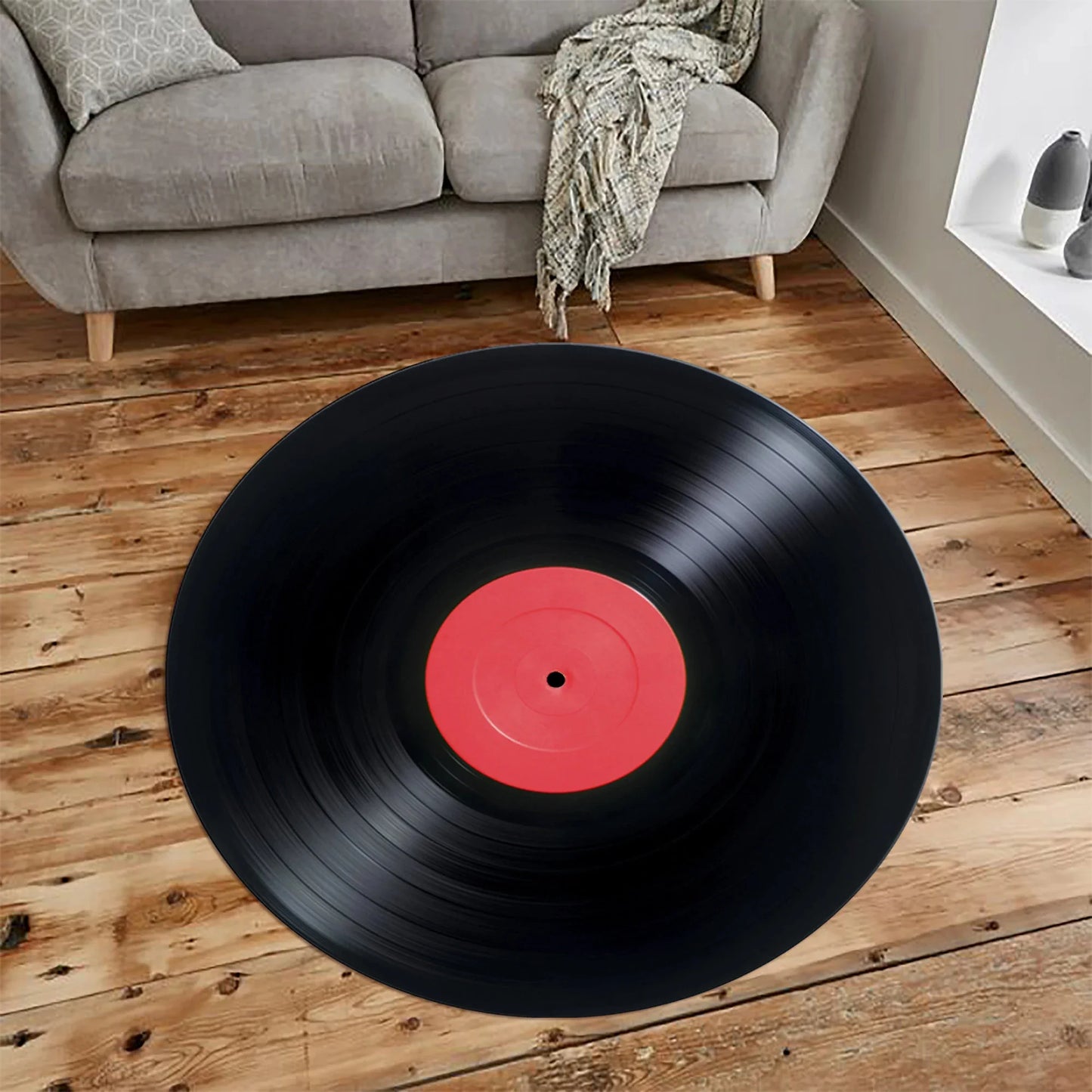 Vinyl Record Rug Decor
