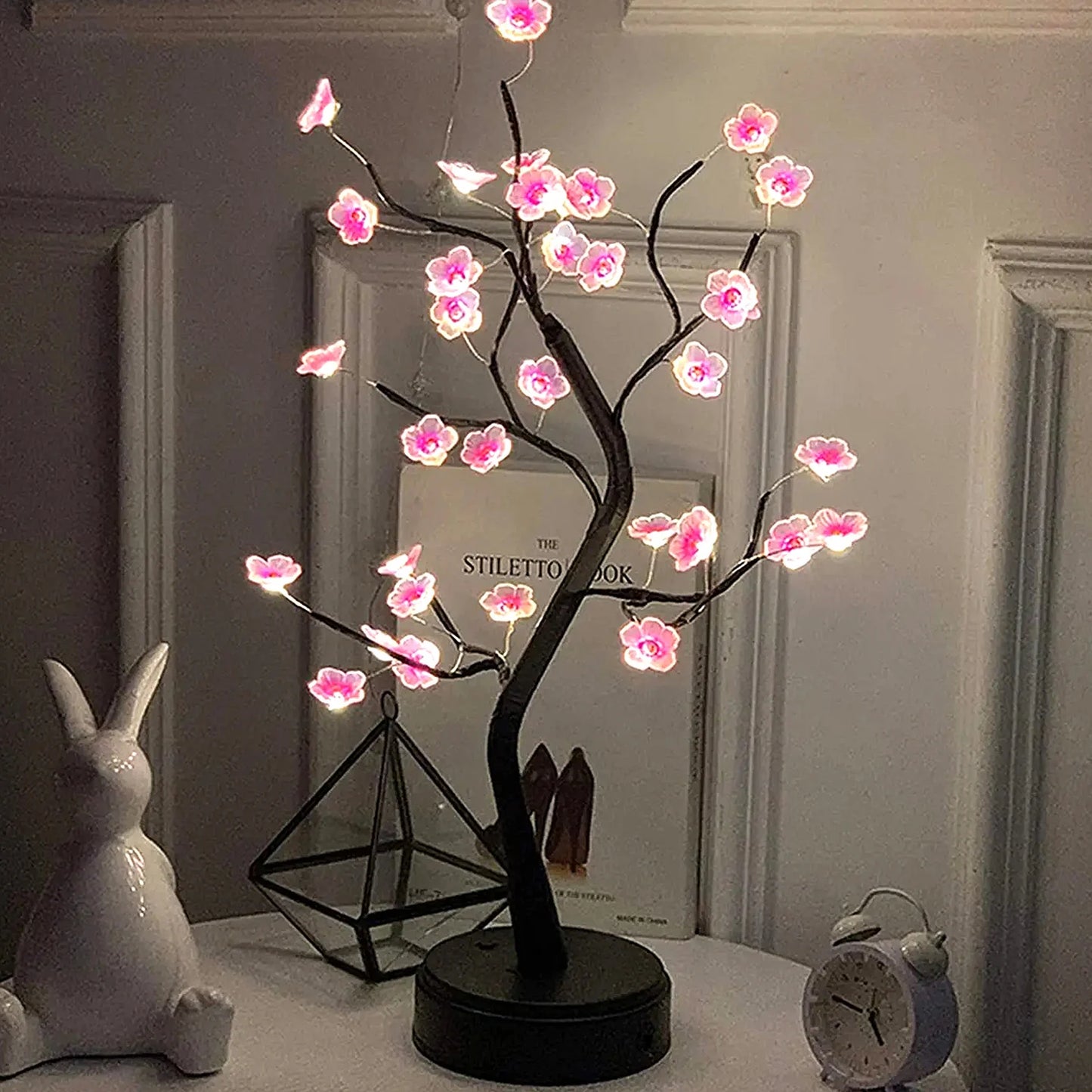 Table Tree USB Cherry Blossom Lamp Decoration