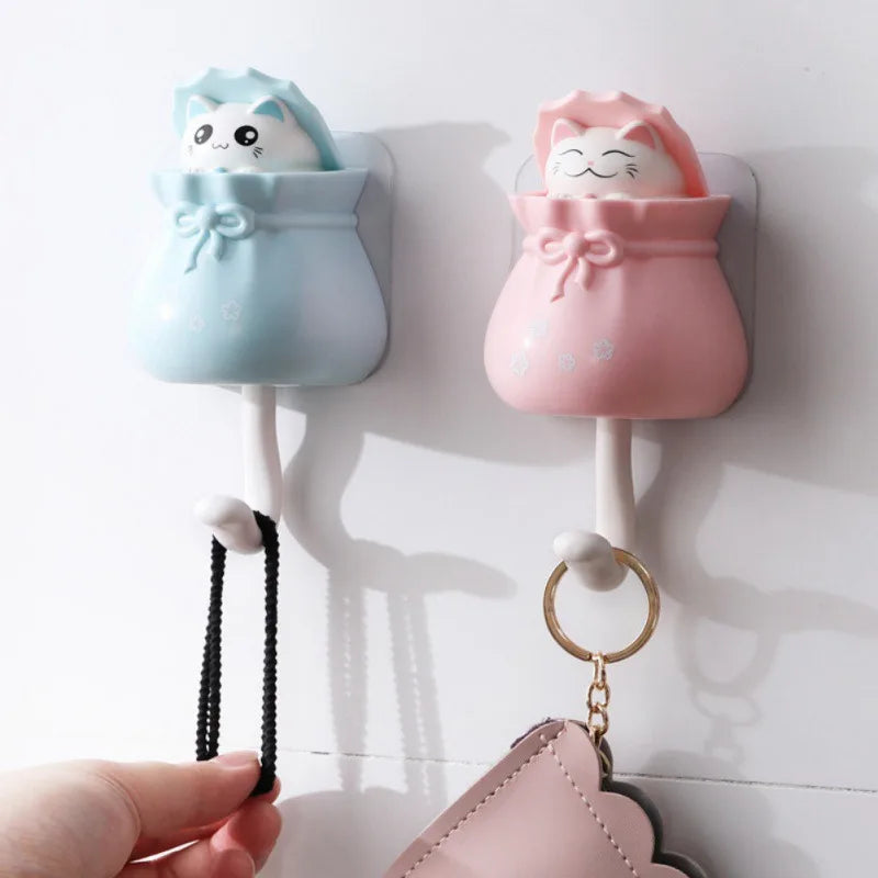Cute Cartoon Cat Decorative Key Holder