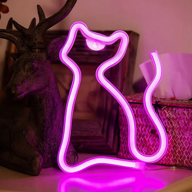 Sitting Cat Neon Sign