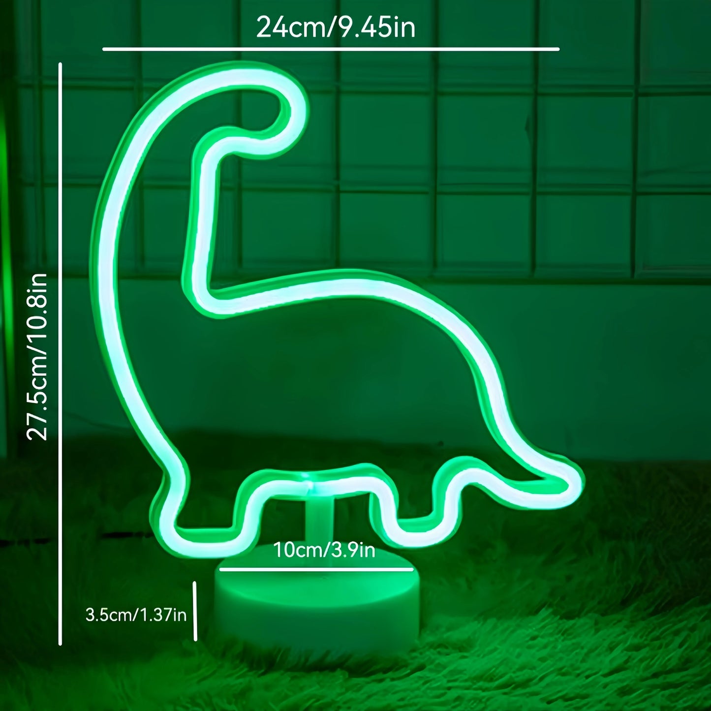 Dinosaur Desktop Neon Sign