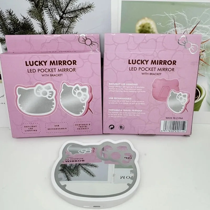 Cute Kitty USB Makeup Light Mirror
