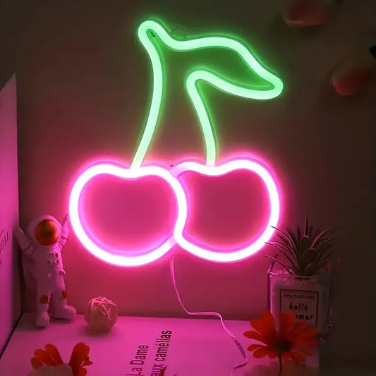 Pink Cherry Neon Sign