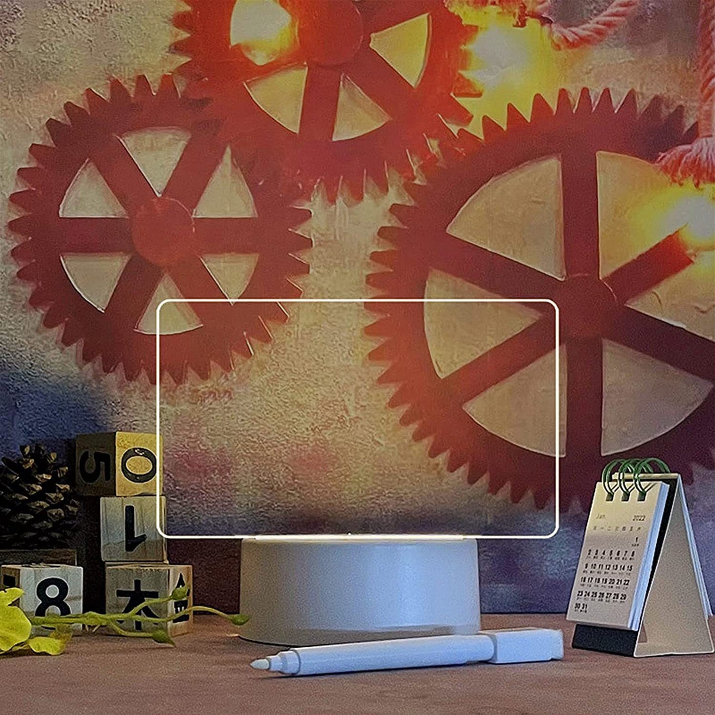 Transparent Glowing LED Message Board