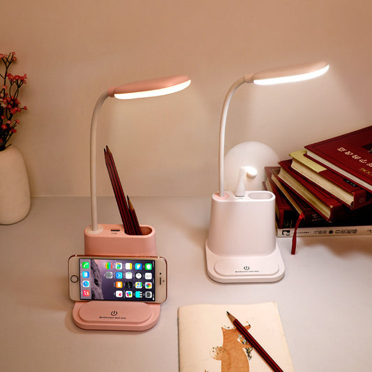 LED Phone Stand & Fan Desk Lamp