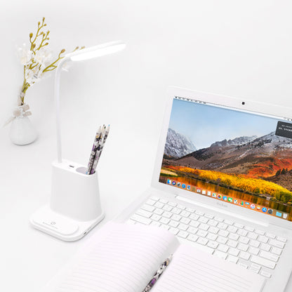 LED Phone Stand & Fan Desk Lamp
