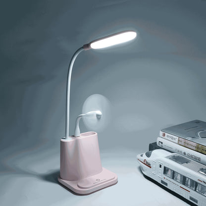 LED Phone Stand & Fan Desk Lamp