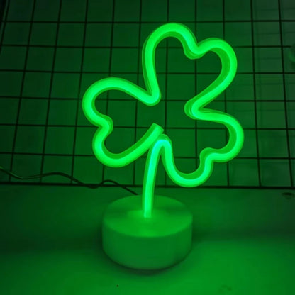 Clover Desktop Neon Sign