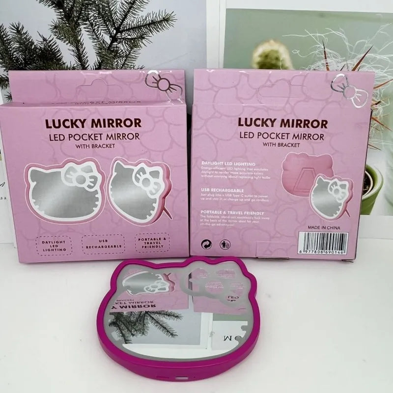 Cute Kitty USB Makeup Light Mirror