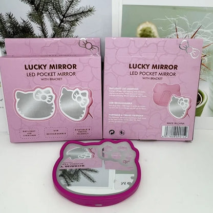 Cute Kitty USB Makeup Light Mirror
