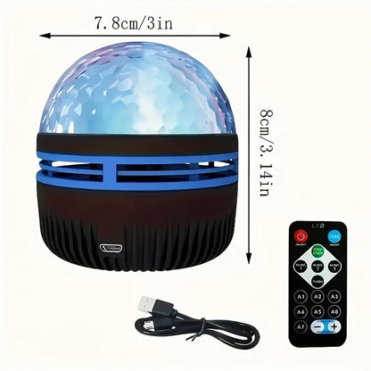 LED Starry Aurora Wave RGB Remote Control Projector