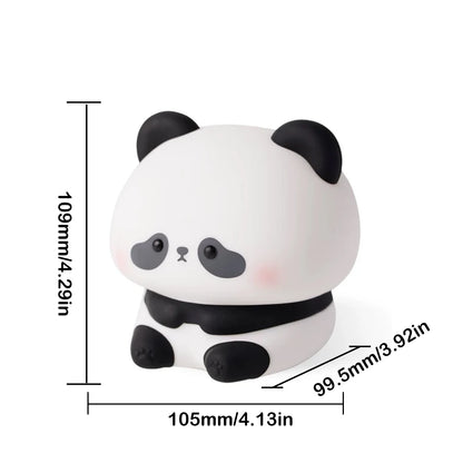 Cute Cartoon Panda Silicone LED Night Light Lamp