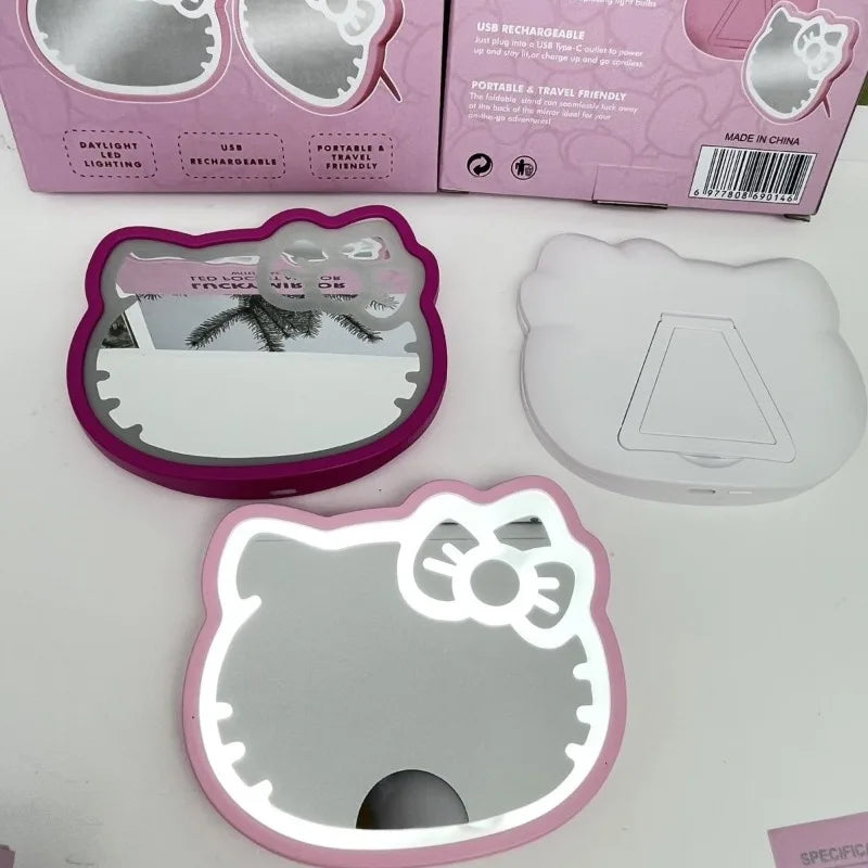Cute Kitty USB Makeup Light Mirror