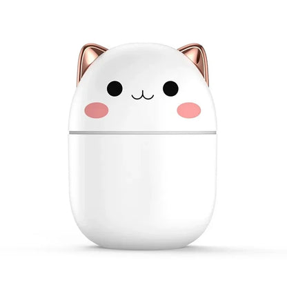 Ultra-Silent Cute Cat Air Humidifier with Led Mist Spray