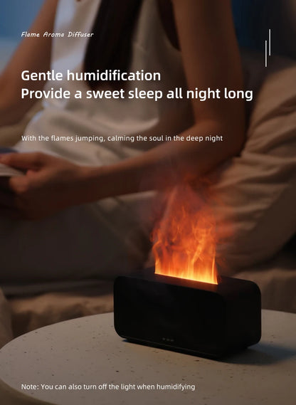 LED Simulation Flame Aromatherapy Humidifier