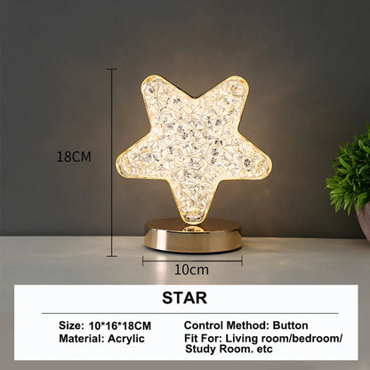 3D Crystal Aesthetic Night Light