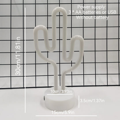 Cactus Desktop Neon Sign
