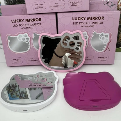 Cute Kitty USB Makeup Light Mirror
