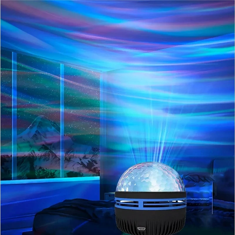 LED Starry Aurora Wave RGB Remote Control Projector