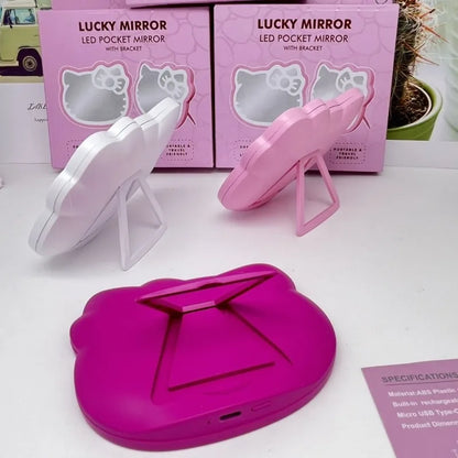Cute Kitty USB Makeup Light Mirror