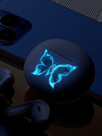 6 Piece Blue Luminous Butterfly