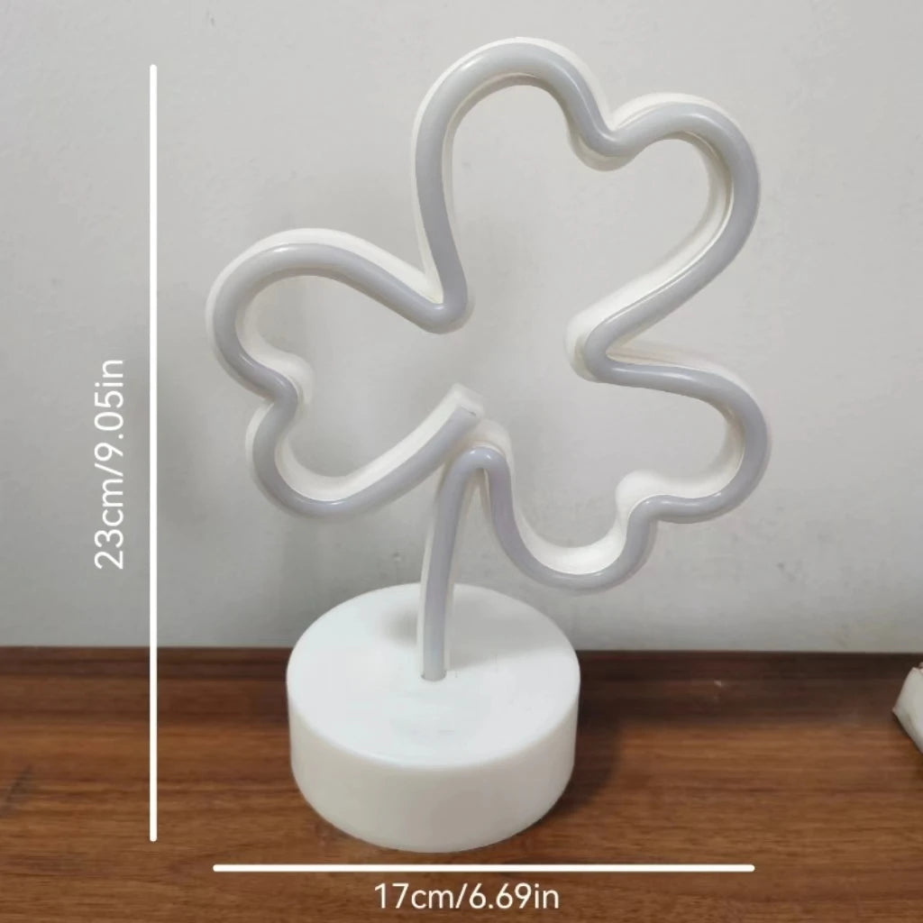Clover Desktop Neon Sign