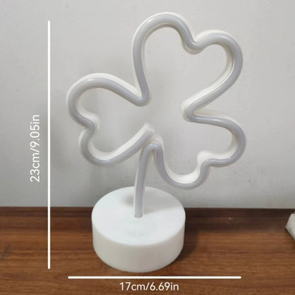 Clover Desktop Neon Sign