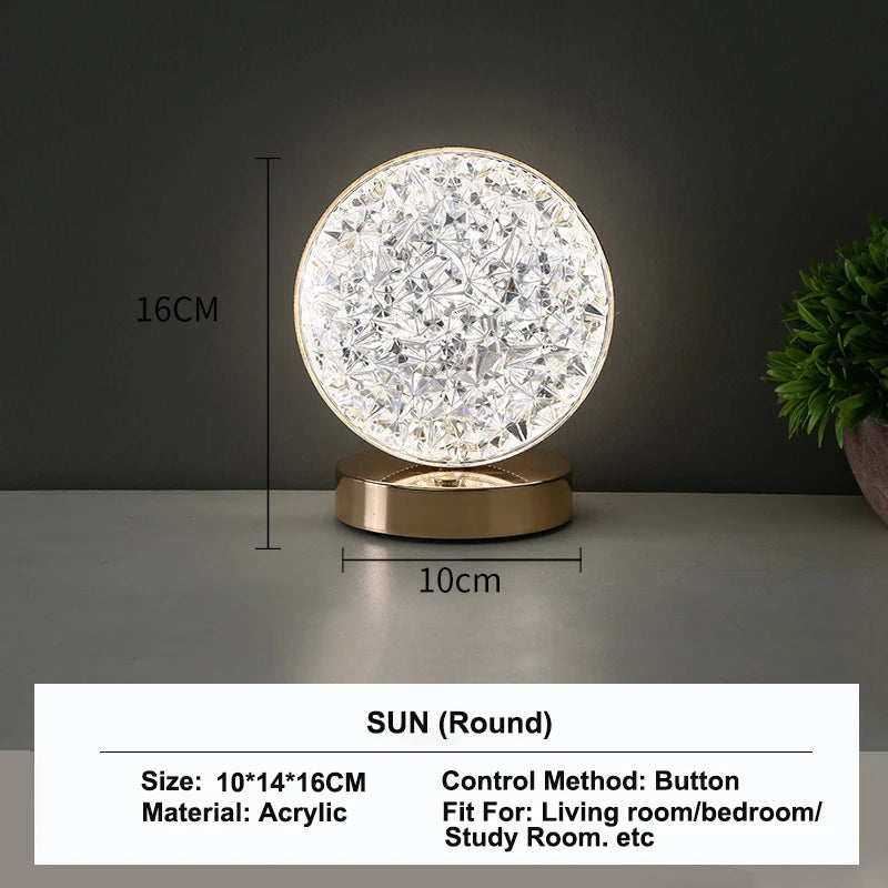 3D Crystal Aesthetic Night Light