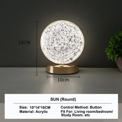 3D Crystal Aesthetic Night Light