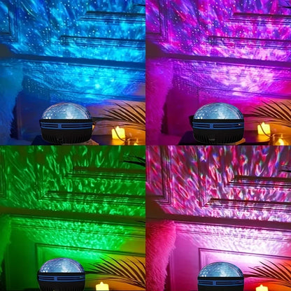 LED Starry Aurora Wave RGB Remote Control Projector