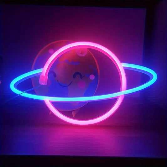 Planet Neon Sign