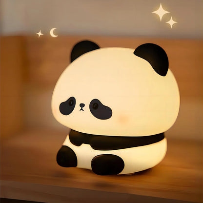 Cute Cartoon Panda Silicone LED Night Light Lamp